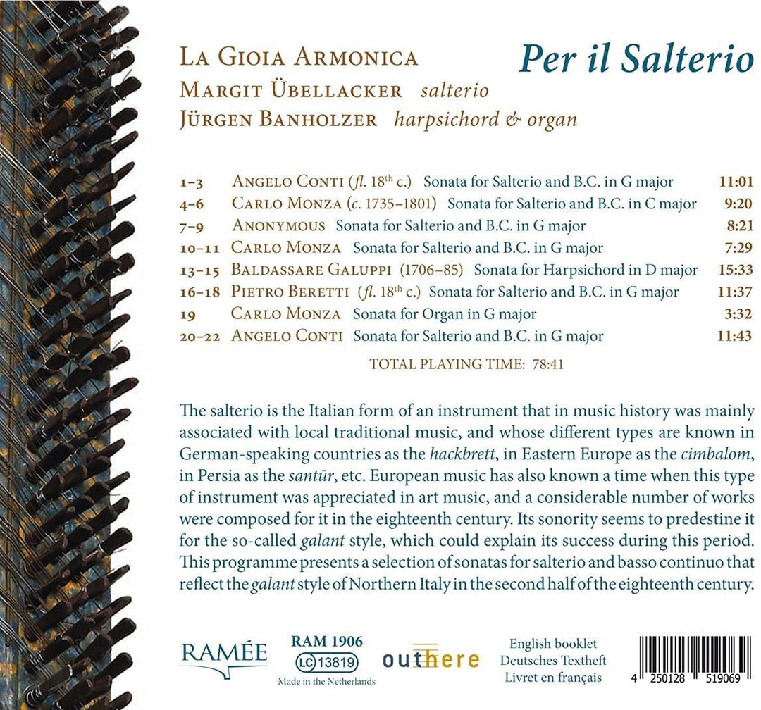 Per il Salterio [Audio CD]