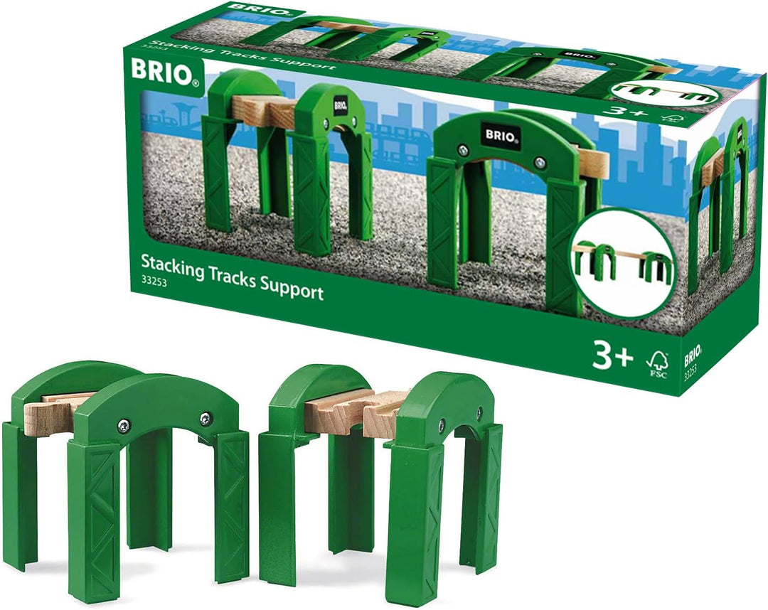 BRIO Train Track Stacking Supports for Kids Age 3 Years Up - Compatible with all BRIO Railway Train Sets & Accessories