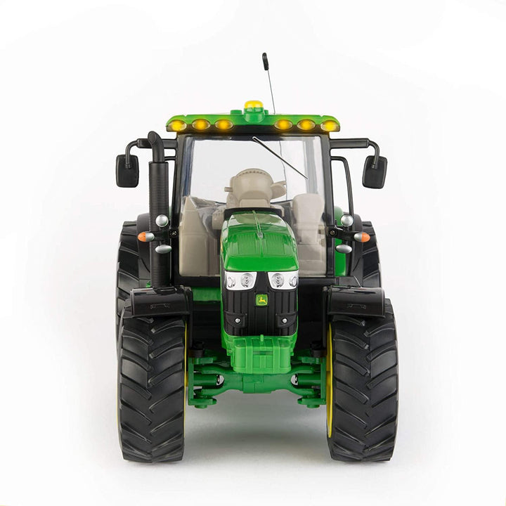 Britains Big Farm 1:16 John Deere 6190R Radio Controlled RC Tractor With Lights and Sounds - Yachew