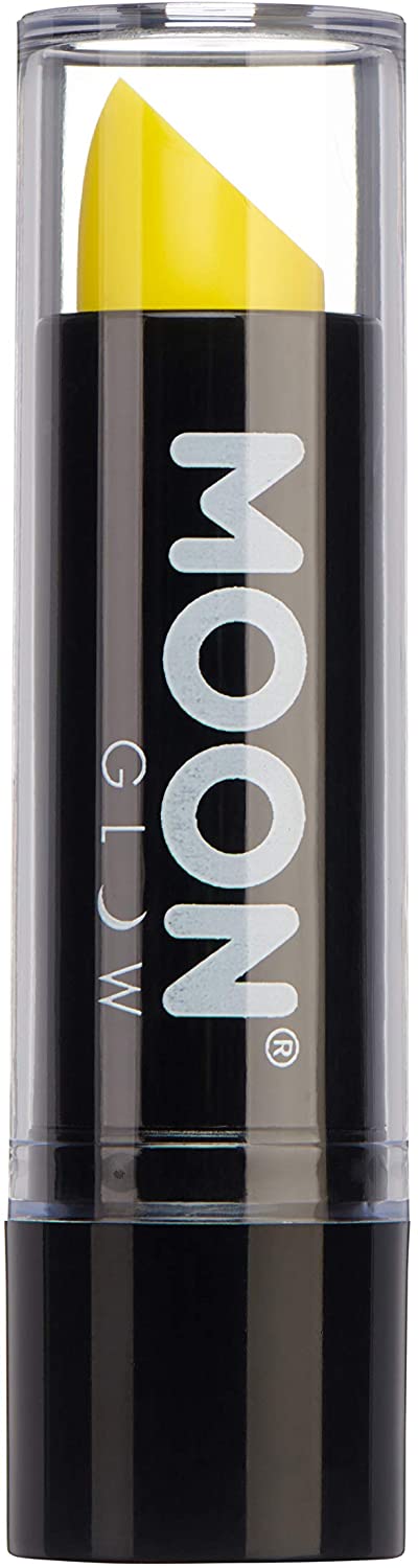 Barra de labios Neon UV de Moon Glow Barra de labios de color amarillo intenso brillante neón