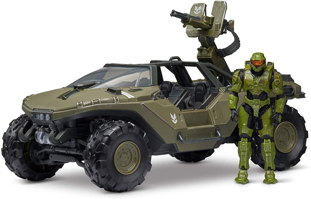 Halo HLW0016 4""World Deluxe Warthog and Master Chief