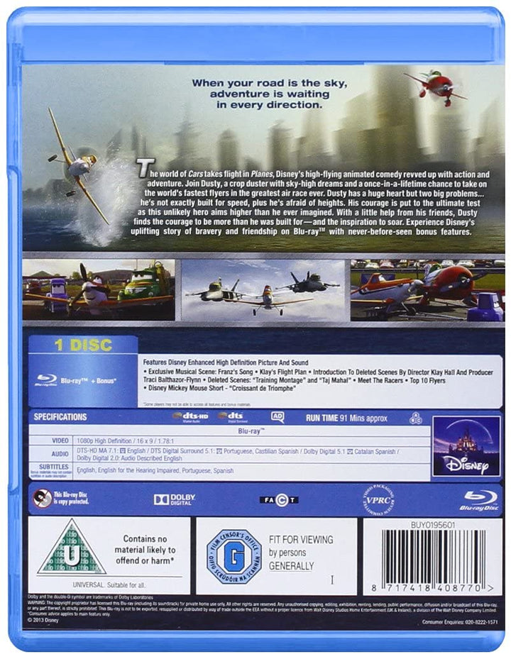 Avions [Blu-ray] [Région gratuite]