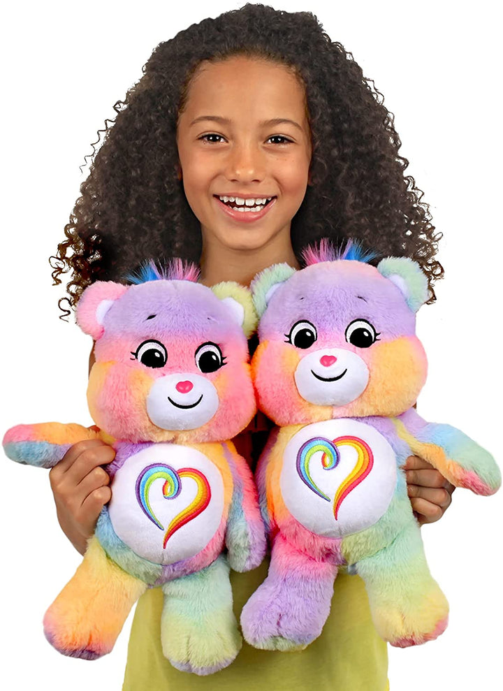 Care Bears 22077 14 Inch Medium Plush Togetherness Bear, Collectable Cute Plush Toy, Cuddly Toys for Children, Soft Toys for Girls and Boys, Cute Teddies Suitable for Girls and Boys Aged 4 Years +