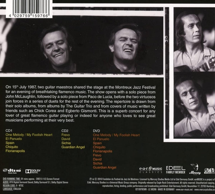 Paco De Lucia & John McLaughlin - Live At Montreux 1987 (ear+eye Series) [Audio CD]