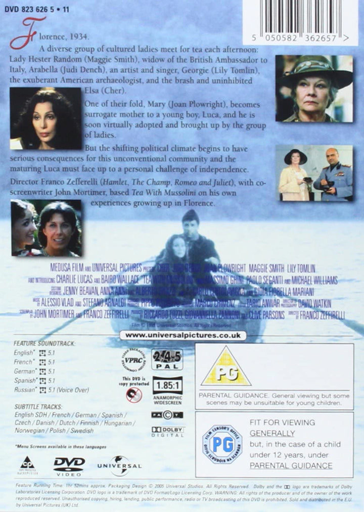 Tea With Mussolini (1999) - War/Drama [DVD]