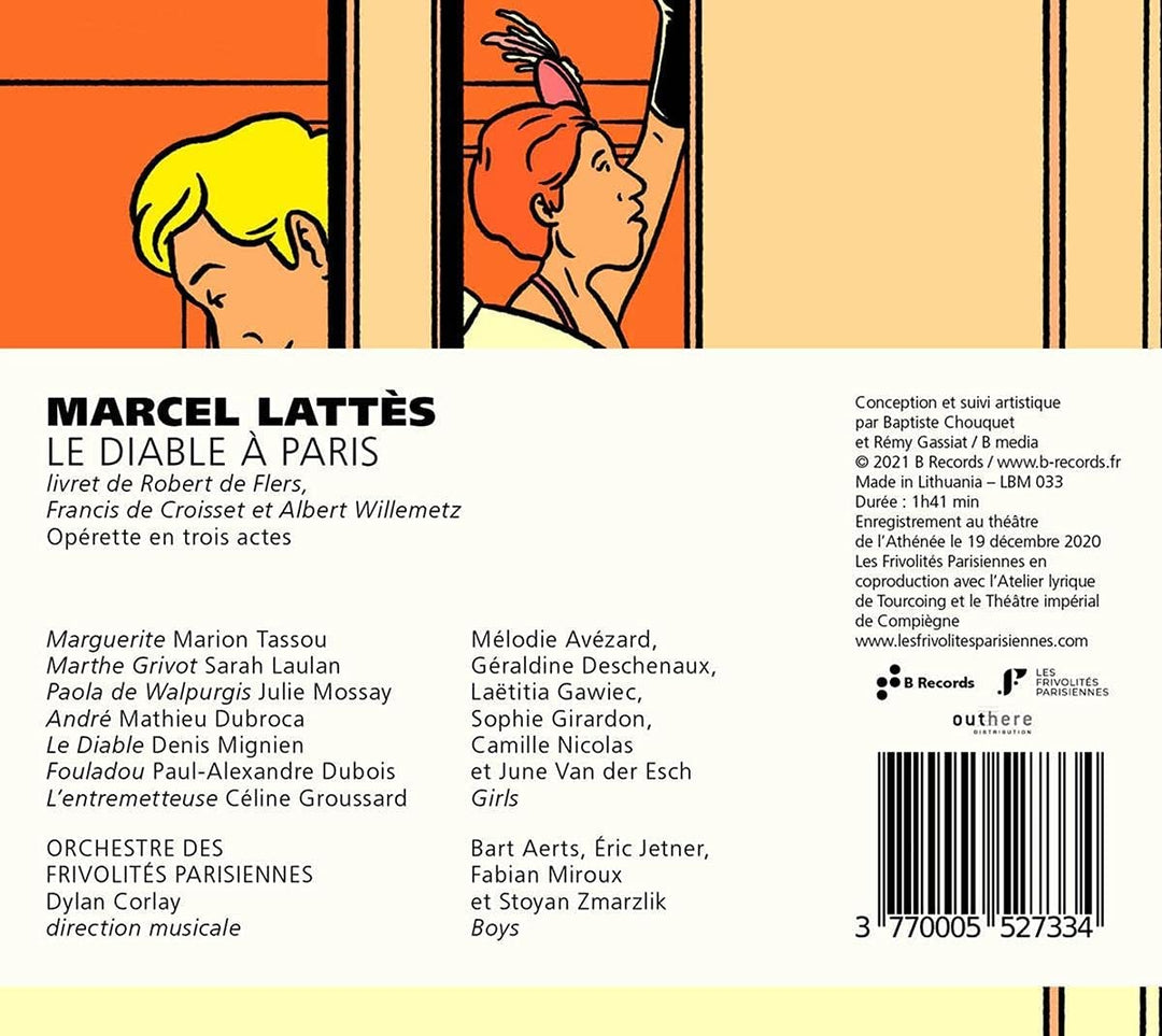 Marcel Lattès: Le Diable à Paris [Audio CD]