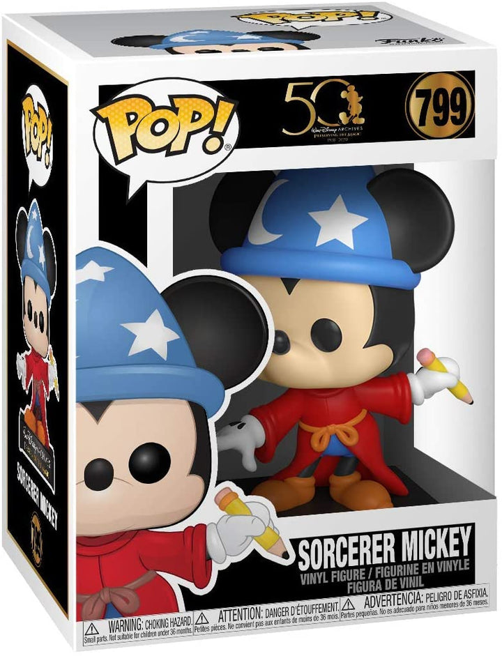 50 archivos de Walt Disney que presentan al hechicero mágico Mickey Funko 49891 Pop! Vinilo n. ° 799