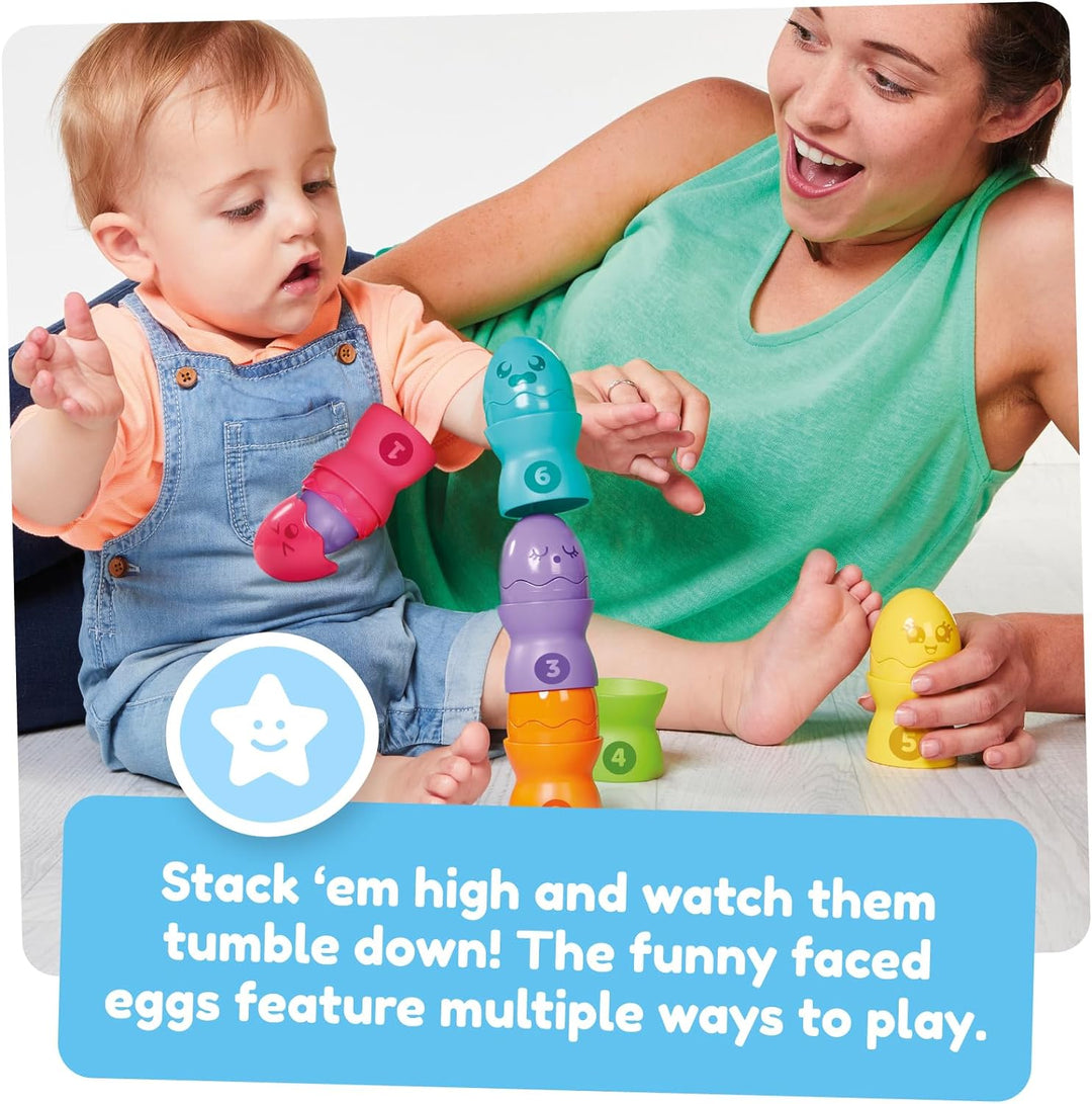 TOMY Toomies Hide & Squeak Egg Stackers