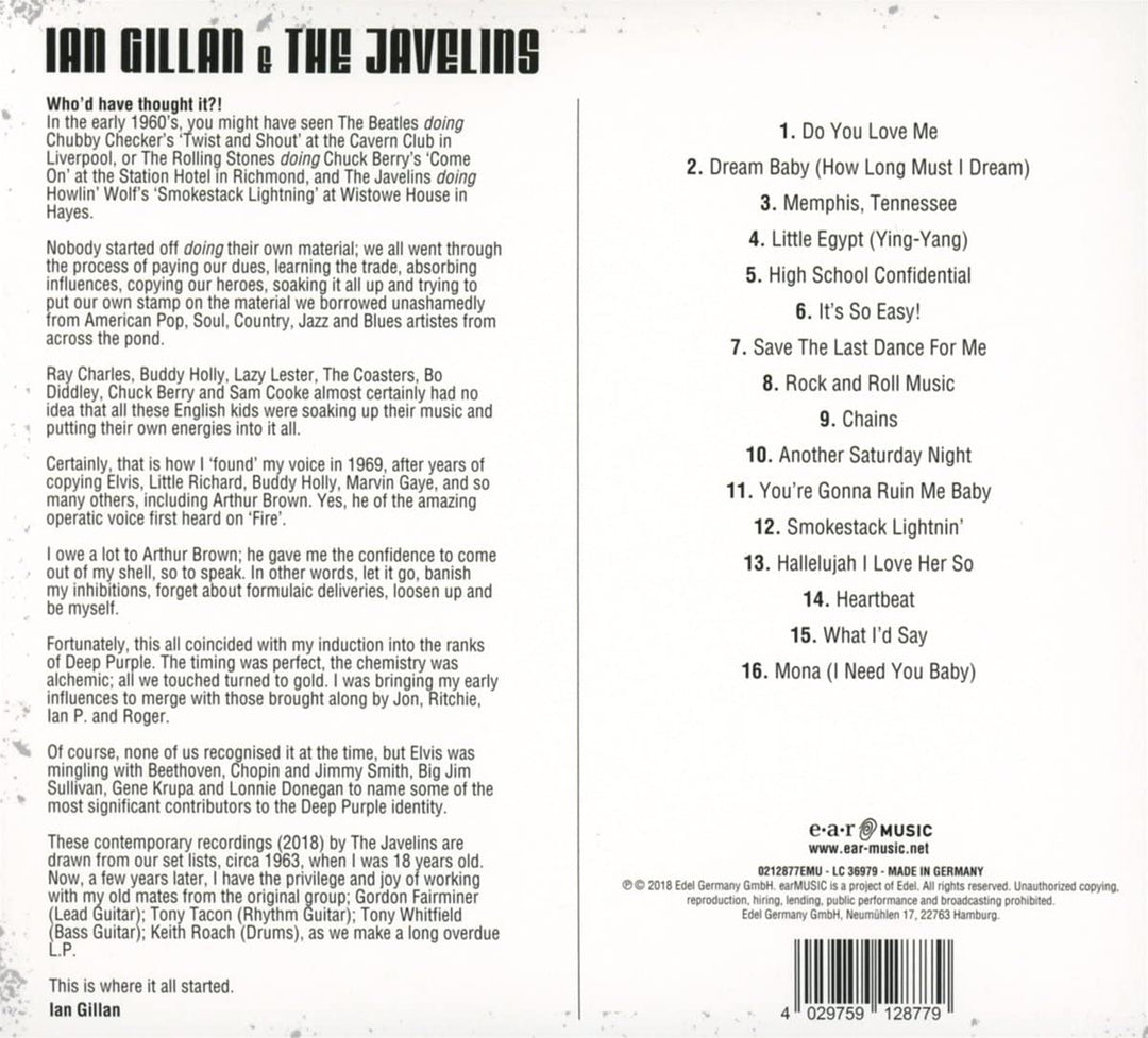 Ian Gillan & The Javelins [Audio CD]