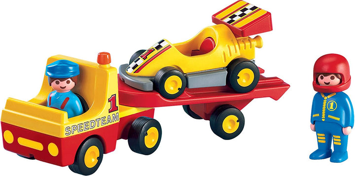 Playmobil 6761 1.2.3 Tow Truck with Race Car