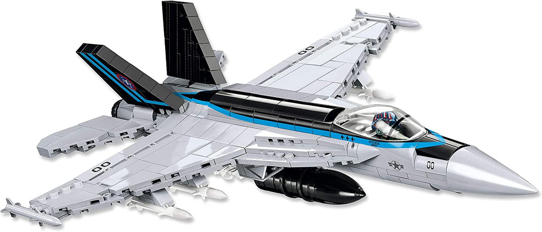 COBI 5805 F/A-18E Super Hornet Top Gun Building Blocks, Silver