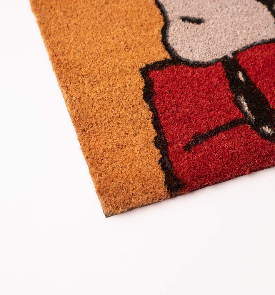 Grupo Erik Official Snoopy Door Mat - 15.7 x 23.6 Inches / 40 x 60 cm - Coconut Coir