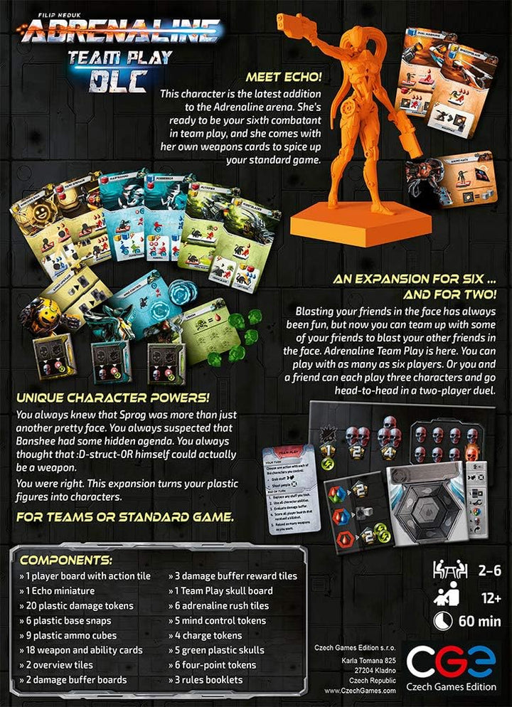 Czech Games Edition | Adrenaline: Team Play DLC | Board Game | Ages 12+ | 2 to 6