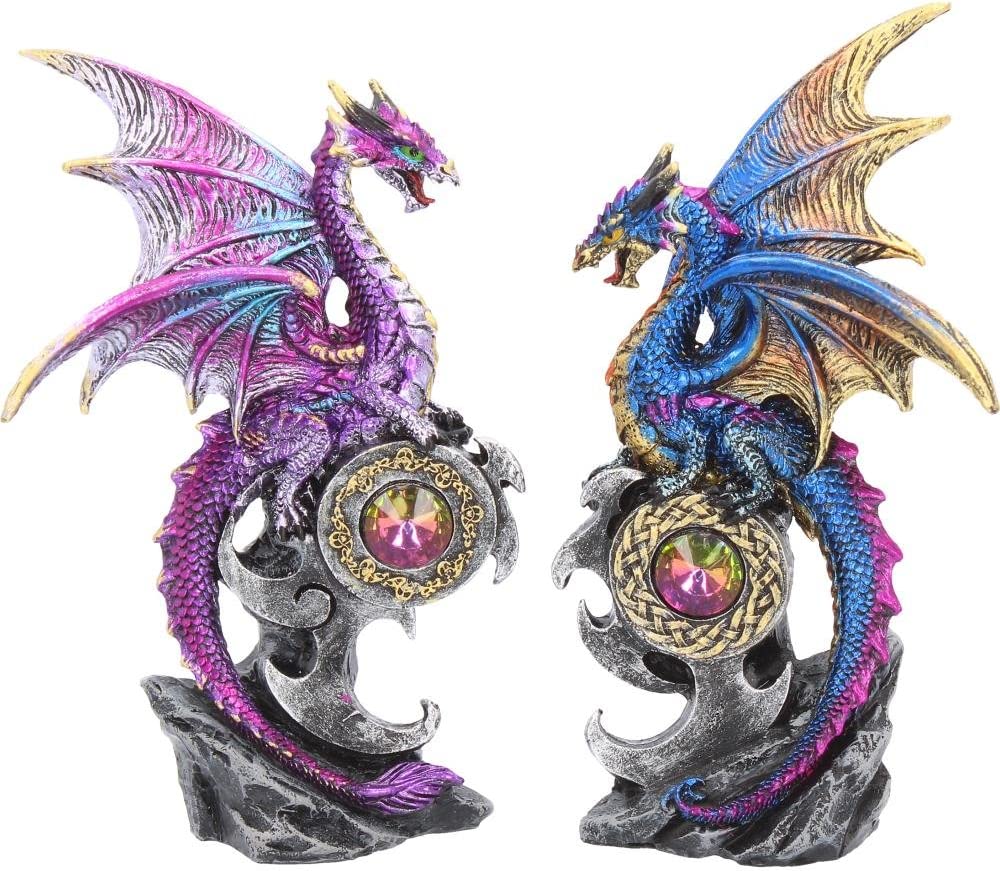 Nemesis Now U3518J7 Realm Protectors (Set of Two) Figurine 15cm Purple