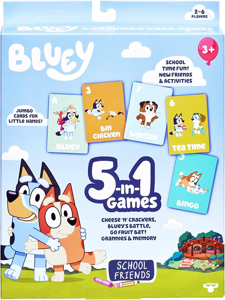 Bluey 5-in-1 Card Game Set