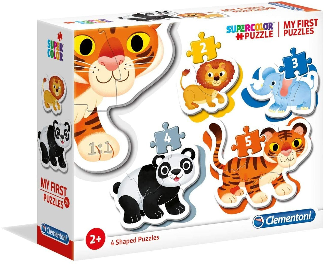 Clementoni - 20181 - My First Jigsaw Puzzle - Wild Animals - 2-3-4-5 Pieces, jigsaw puzzle for kids