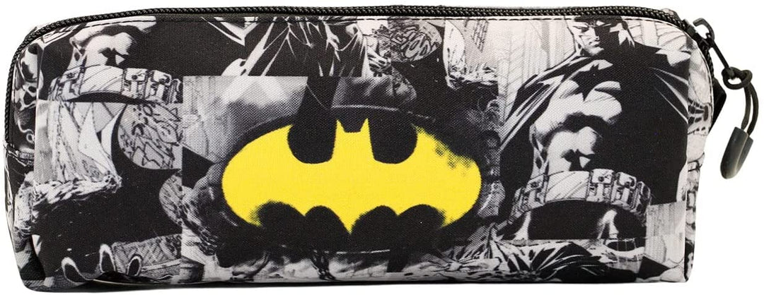 Batman B/N-Fan Square Pencil Case, Grey