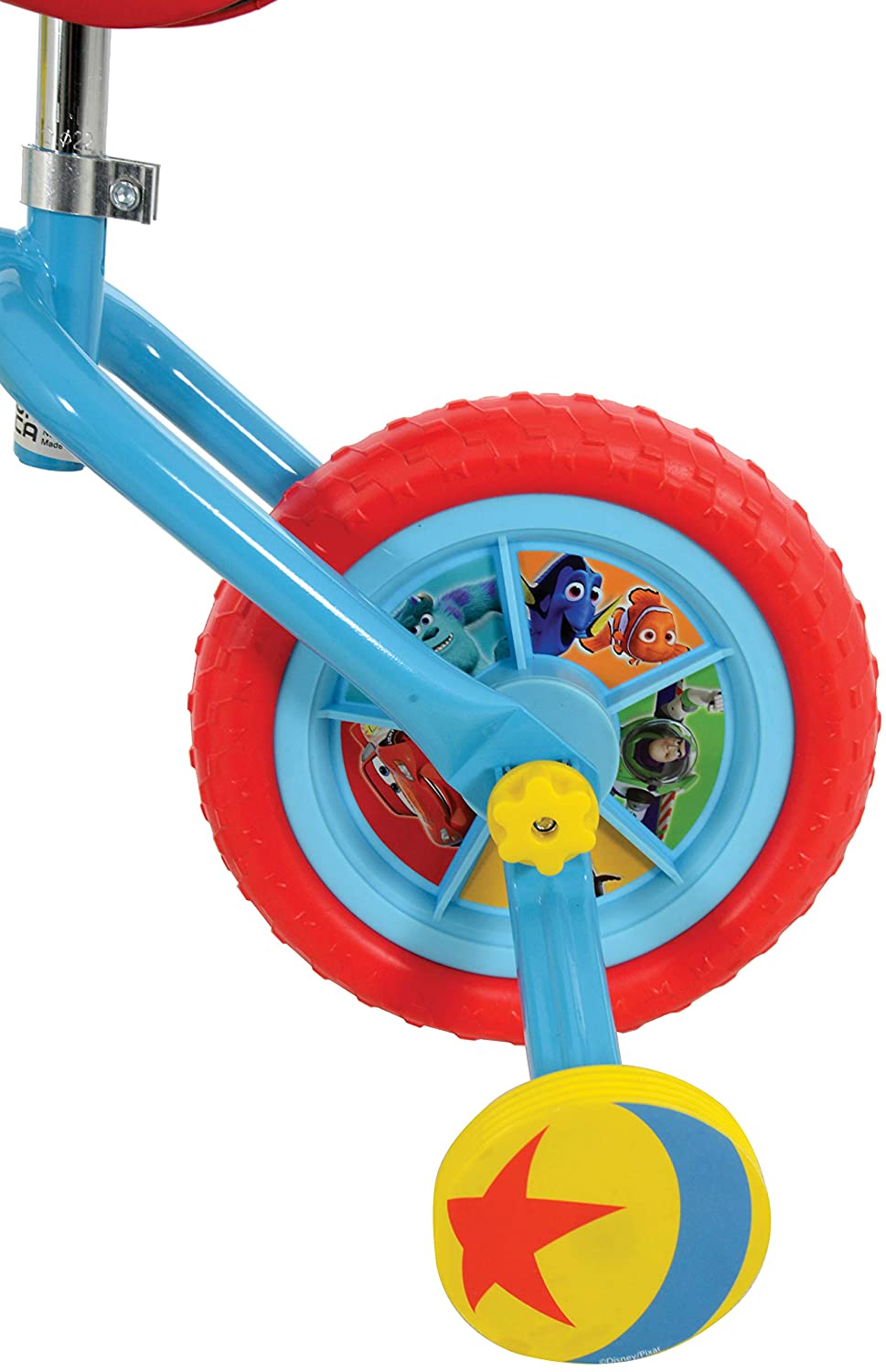 Disney Unisex-Youth Pixar Switch It Multi Character 2in1 10" Training Bike, Mult