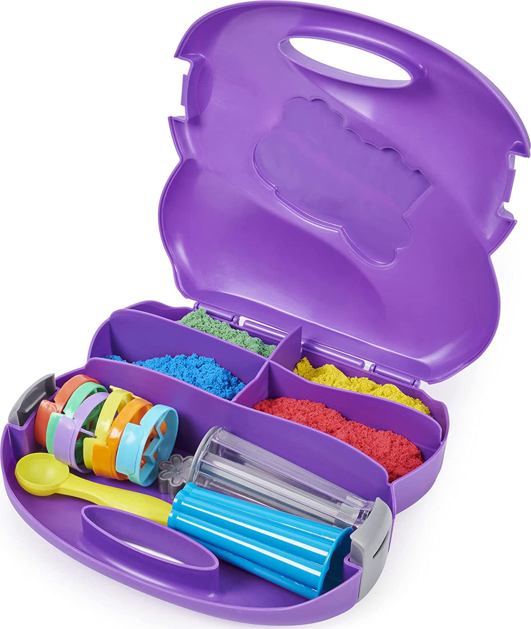 Kinetic Sand Sandwhirlz-speelset met 3 kleuren Kinetic Sand (907 g) en meer dan 10 gereedschappen