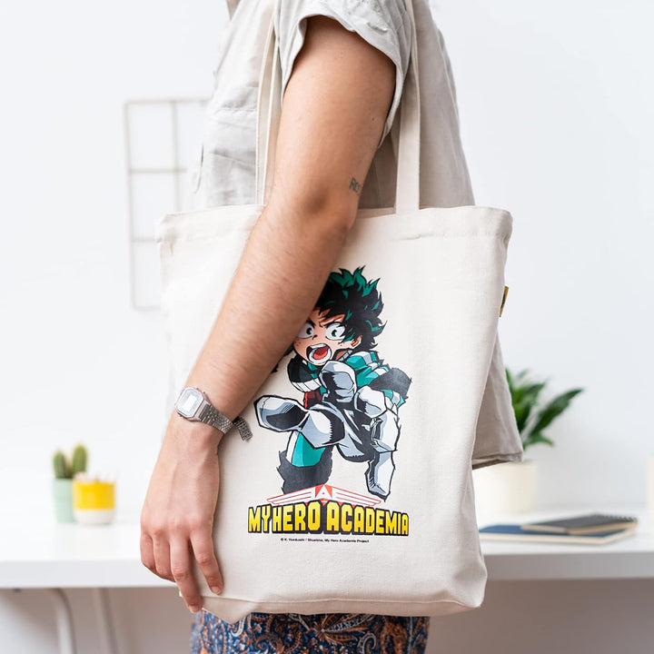 Grupo Erik Unisex's Cotton Tote Bag, Hero Academia, one Size Cotton Bag