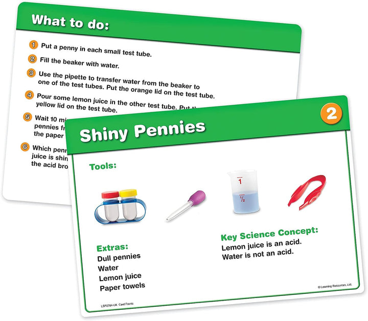 Learning Resources LSP2784-UK Primary Science Set, Hands on Lab Kit for Kids, Easy Follow Activities, Beakers, Magnifying Glass, Funnel, Pipette, 22 Pieces