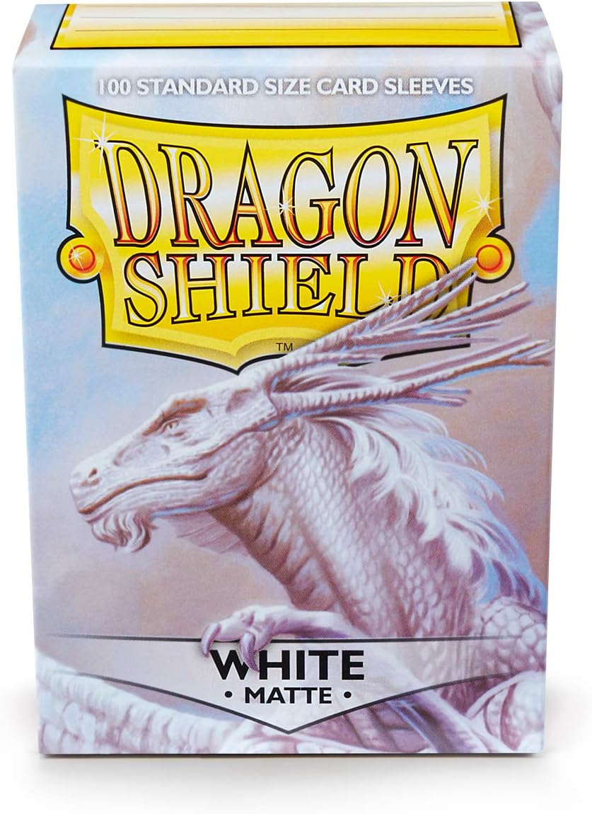 Dragon Shield Standard Sleeves (Matte White), multicoloured