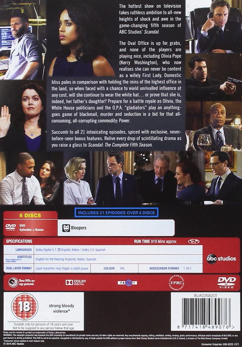 Schandaal Seizoen 5 [DVD]