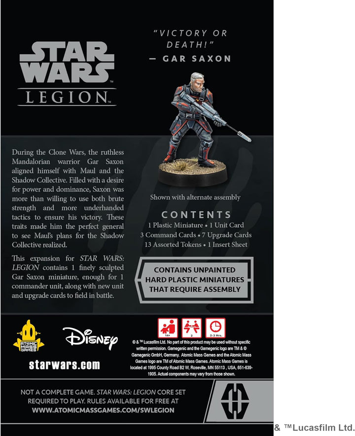 Star Wars Legion: Gar Saxon