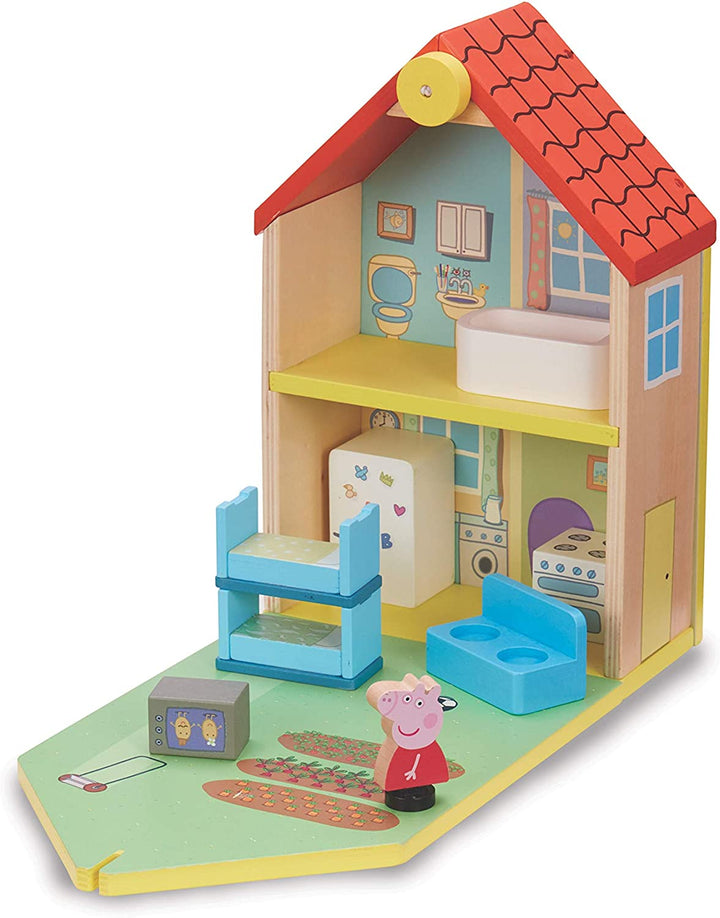 Peppa Pig 07213 Maison familiale en bois, multicolore