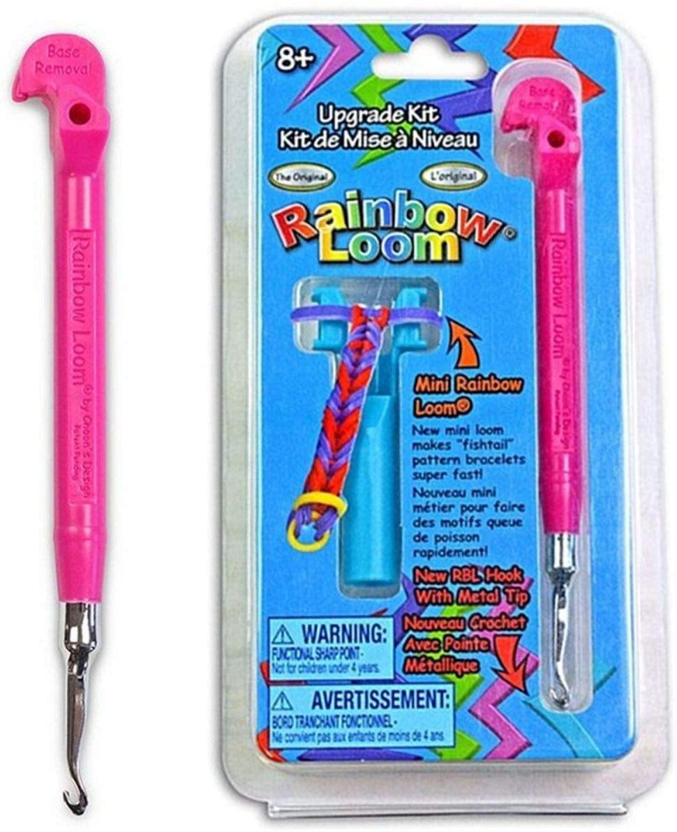 Rainbow Loom 494 RA0001 Metal Hook Tool Upgrade Kit with Anti Counterfeit Code (Pink) - Yachew