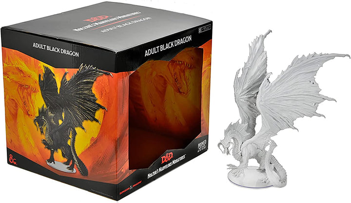 D&D Nolzur's Marvelous Miniatures: Adult Black Dragon | WizKids Dungeons