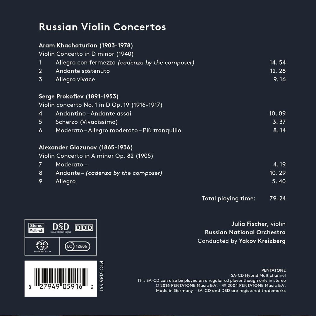 Russian Violin Concertos - Julia Fischer [Audio CD]