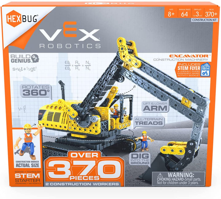 HEXBUG VEX Robotics Excavator, Buildable Construction Toy, Gift For Boys and Gir