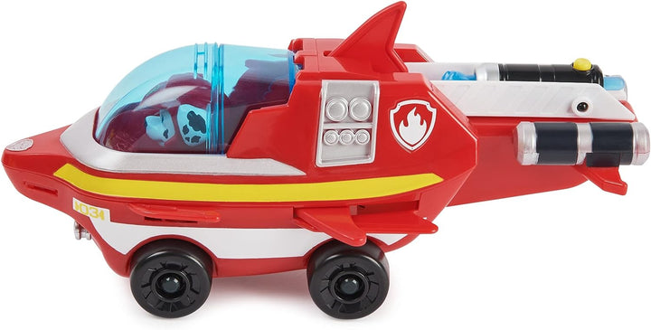 Paw Patrol Aqua Pups Marshall Transforming Dolphin Vehicle with Collectible Action Figure