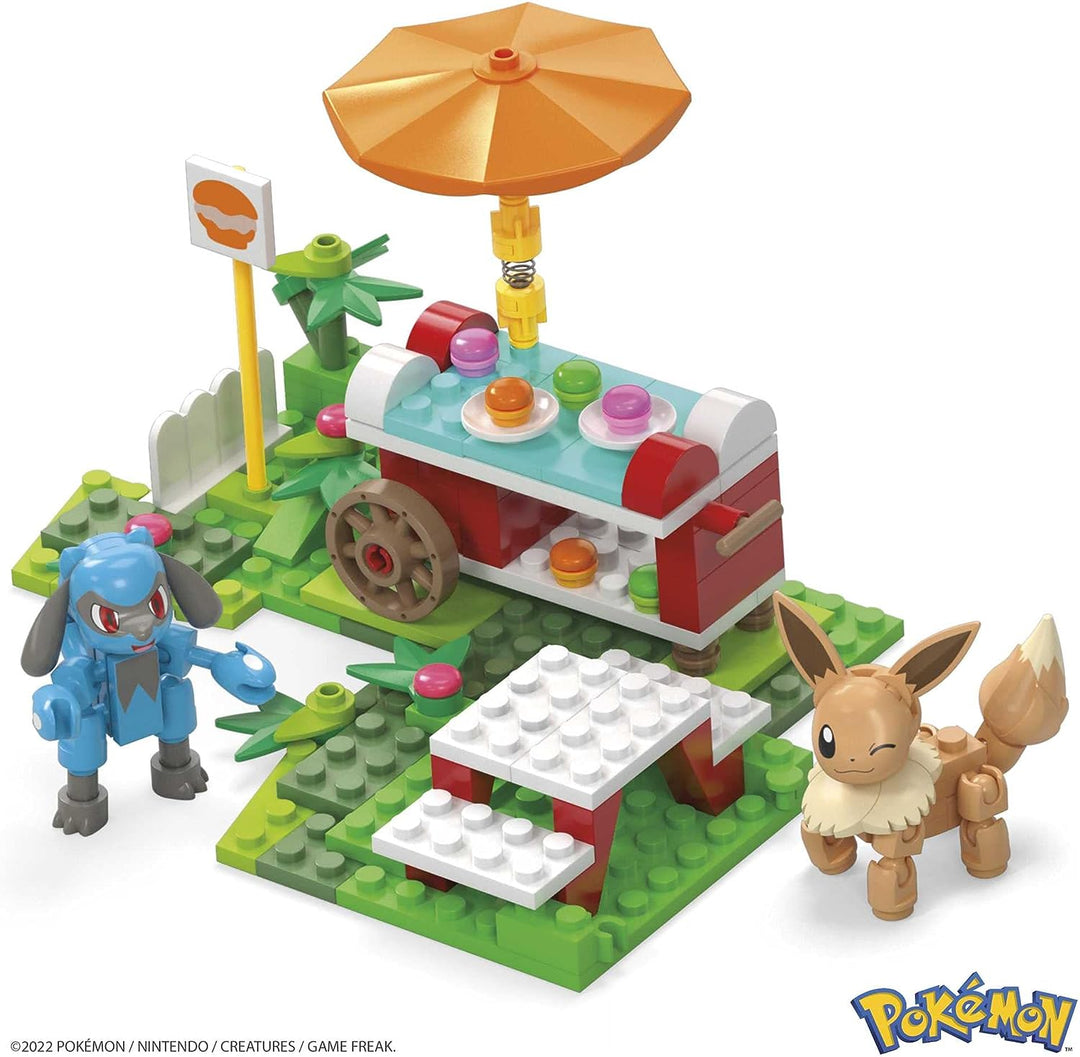 MEGA Pokémon Adventure Builder Picnic toy building set, Eevee and Riolu figures