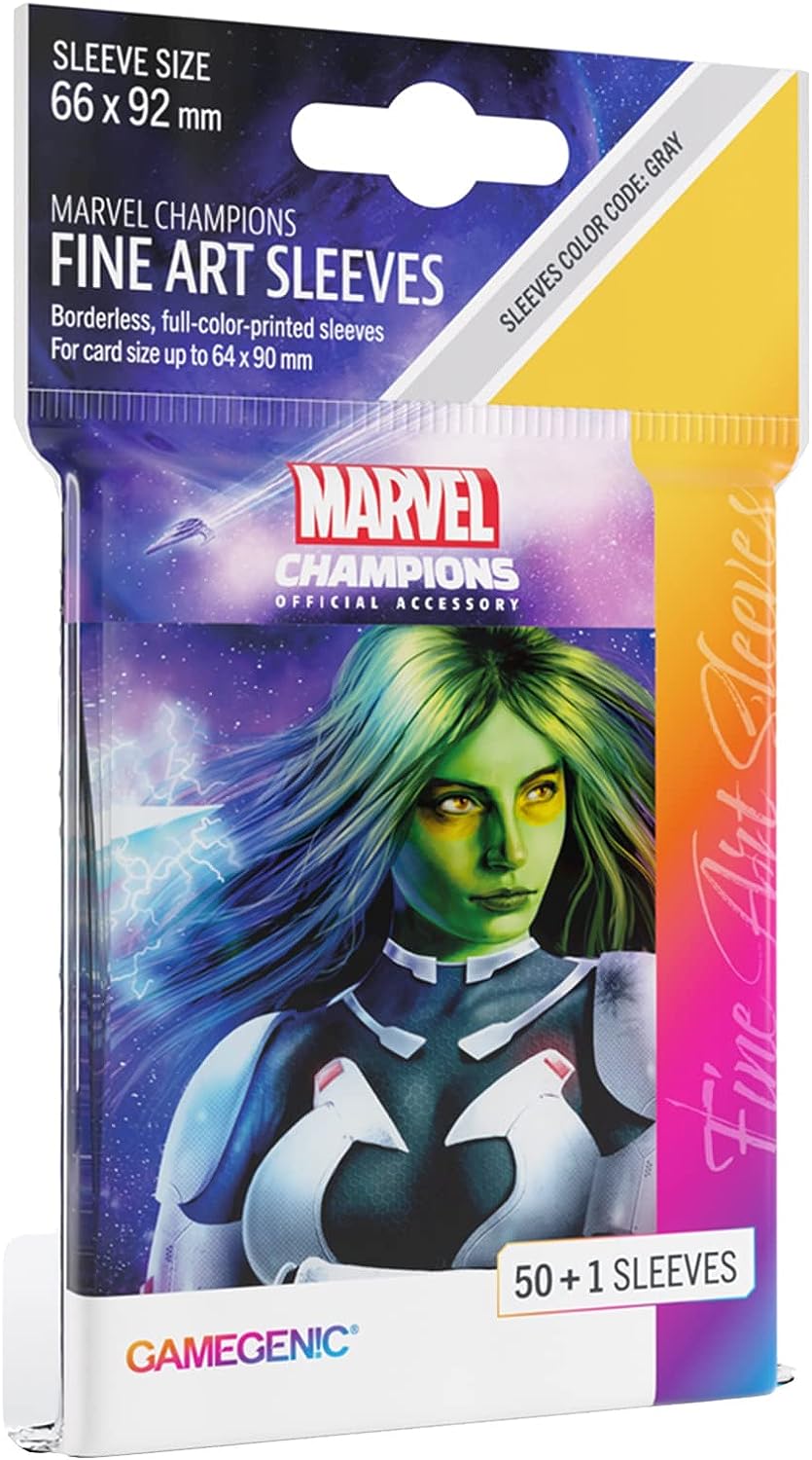 Gamegenic Marvel Champions The Card Game Official Gamora Fine Art Sleeves Pack of 50