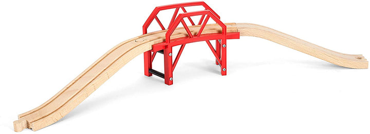 BRIO World Curved Train Bridge for Kids Age 3 Years Up - Compatible with all BRIO Railway Sets & Accessories