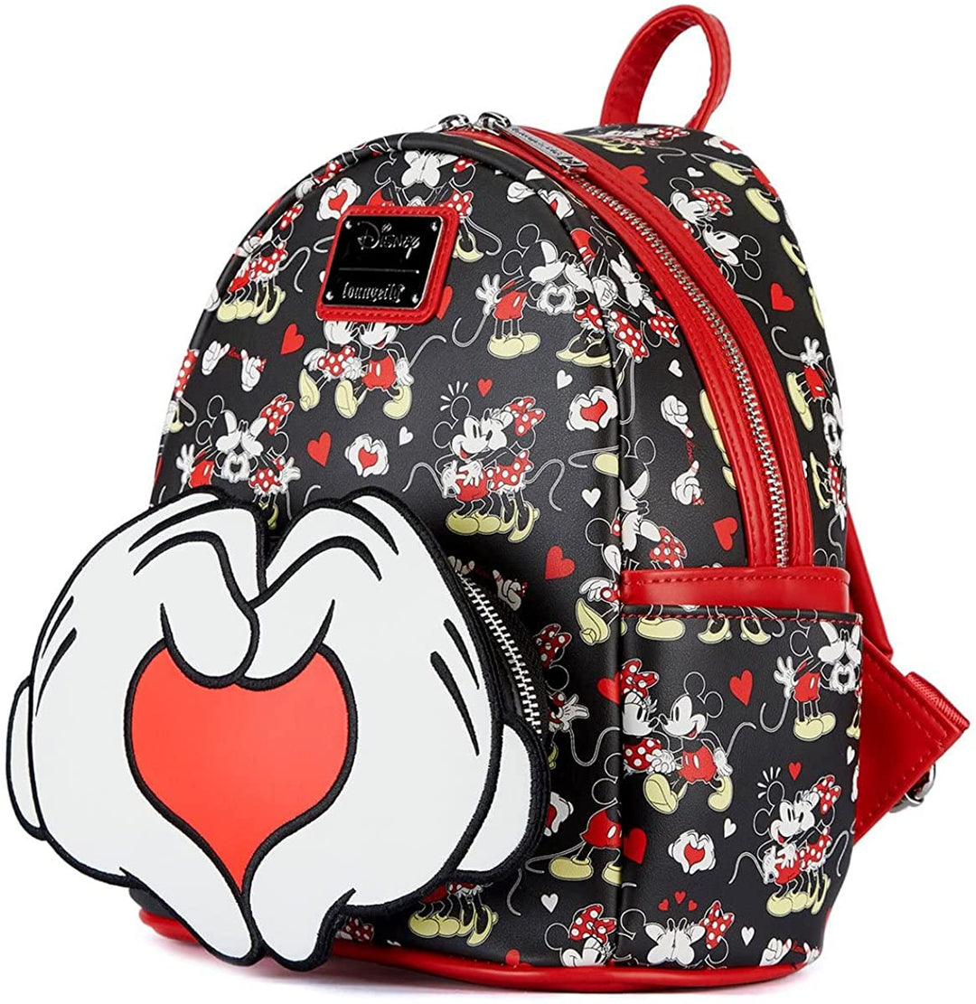 Loungefly Disney Mickey & Minnie Mouse Heart Hands Mini Backpack