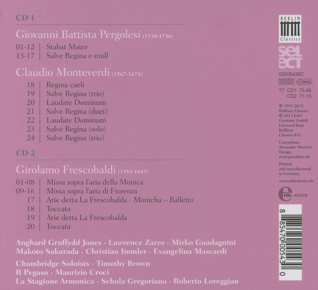 Pergolesi: Stabat Mater - Sacred baroque music [Audio CD]