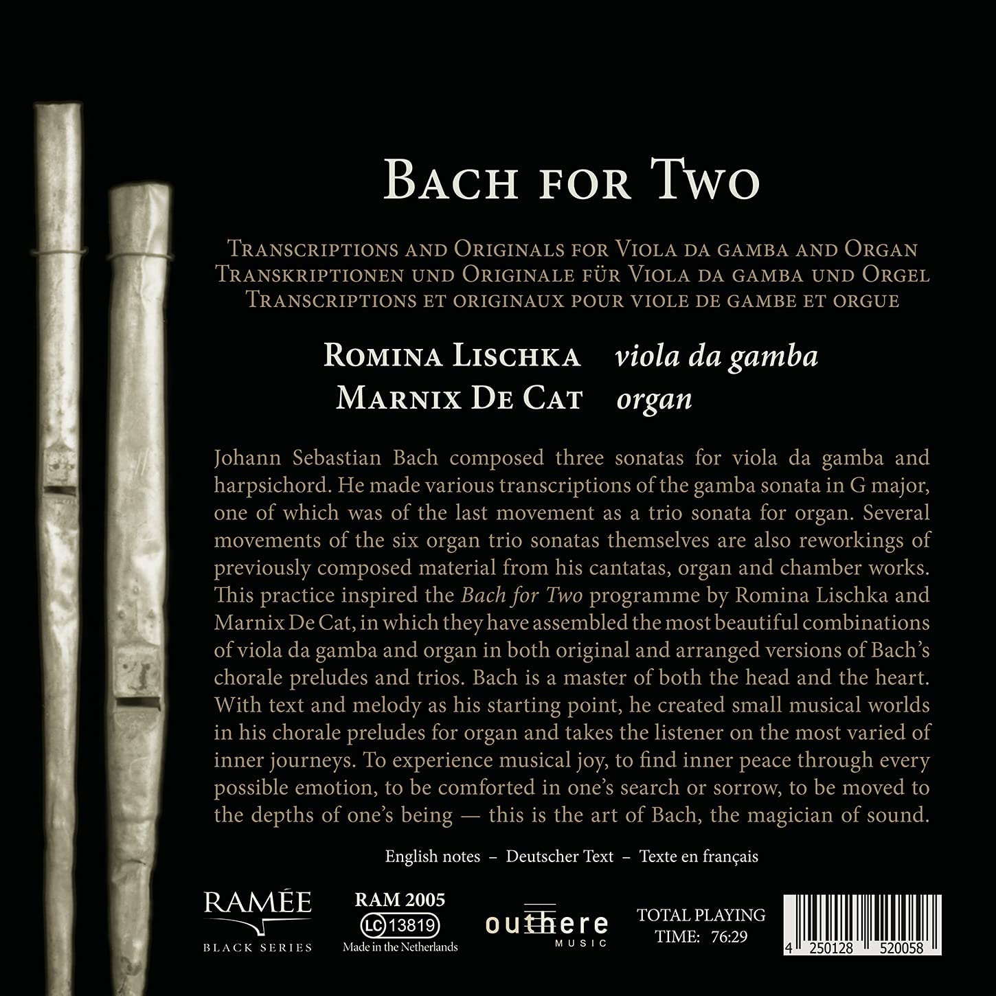 Bach for Two [Audio CD] – Yachew