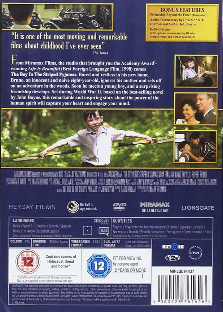 The Boy In The Striped Pyjamas - War [DVD]