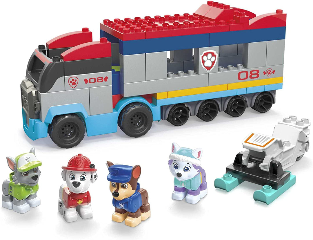 MEGA PAW Patrol PAW Patroller building set with Chase, Marshall, Rocky and Ever