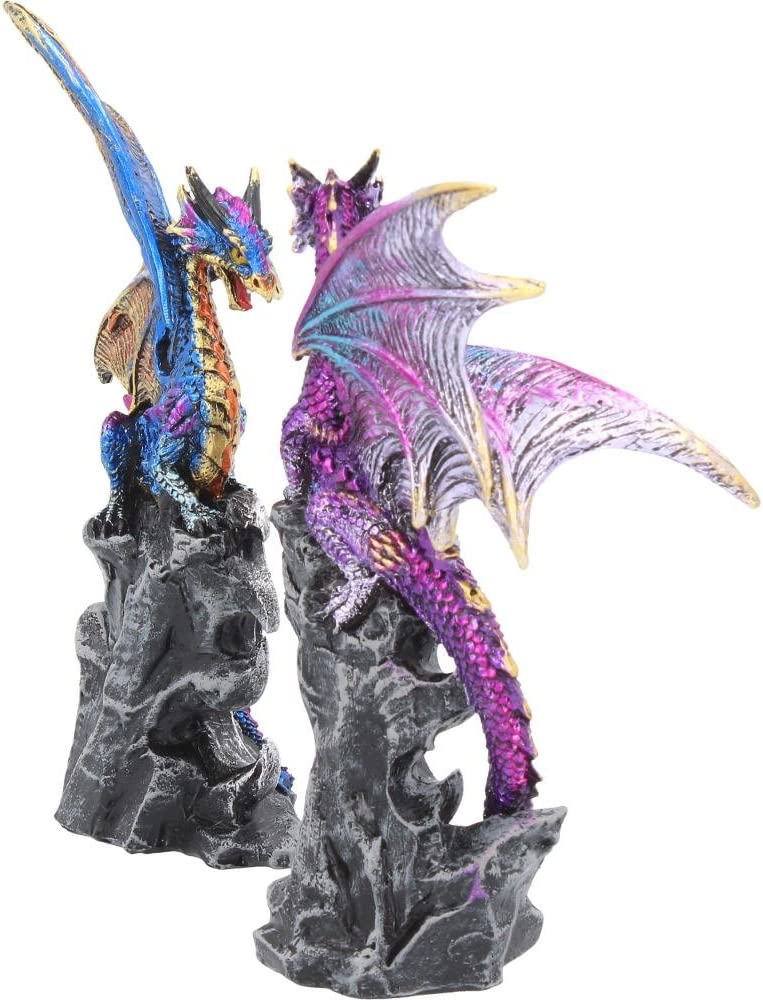 Nemesis Now U3518J7 Realm Protectors (Set of Two) Figurine 15cm Purple