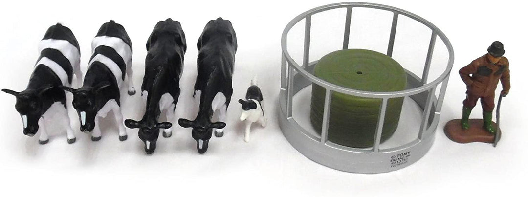 Britains 1:32 Cattle Feeder Farm Playset Collectable Farmyard Animal Toys for Children - Yachew