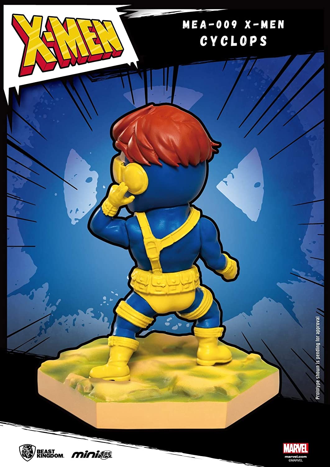 Beast Kingdom Marvel X-Men Mini Egg Attack Mea-009 Cyclops Figure, Multicolor