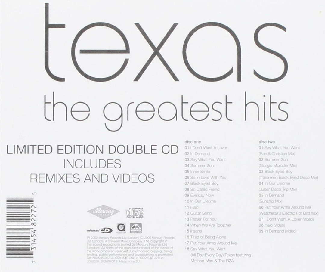 Texas Greatest Hits [Audio CD]