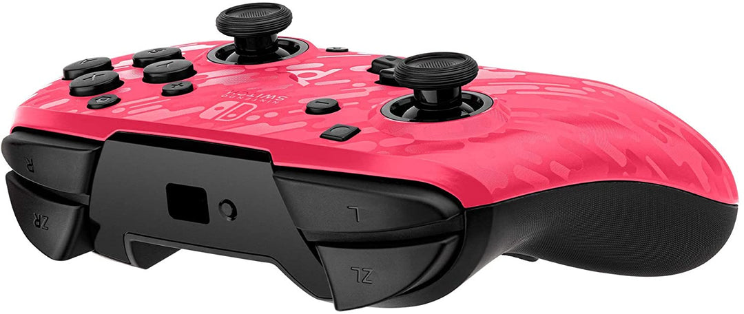 PDP Controller Faceoff Deluxe+ Audio Draadloze Schakelaar Camo Roze