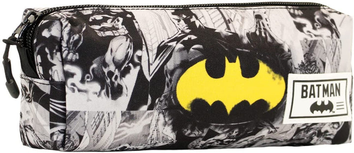 Batman B/N-Fan Square Pencil Case, Grey