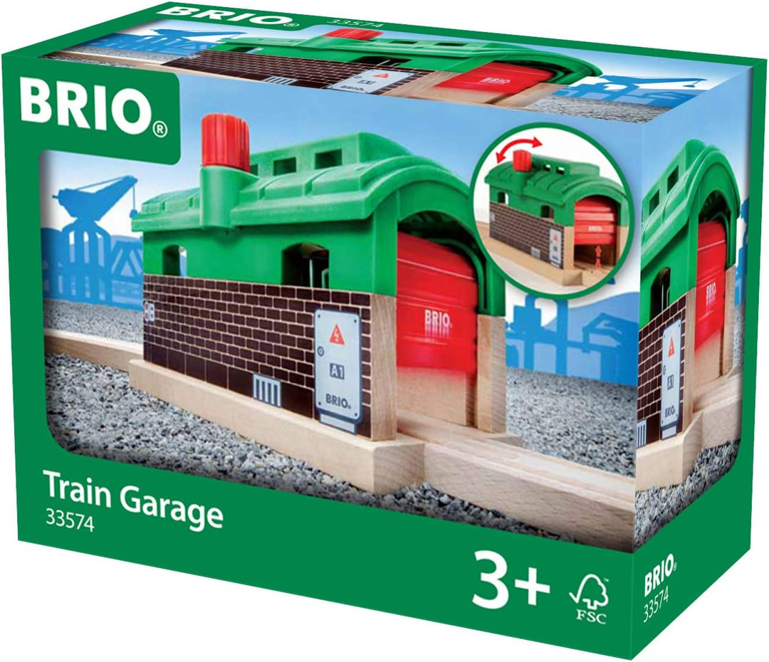 BRIO World - Train Garage for Kids Age 3 Years Up - Compatible with all BRIO Railway Sets & Accessories