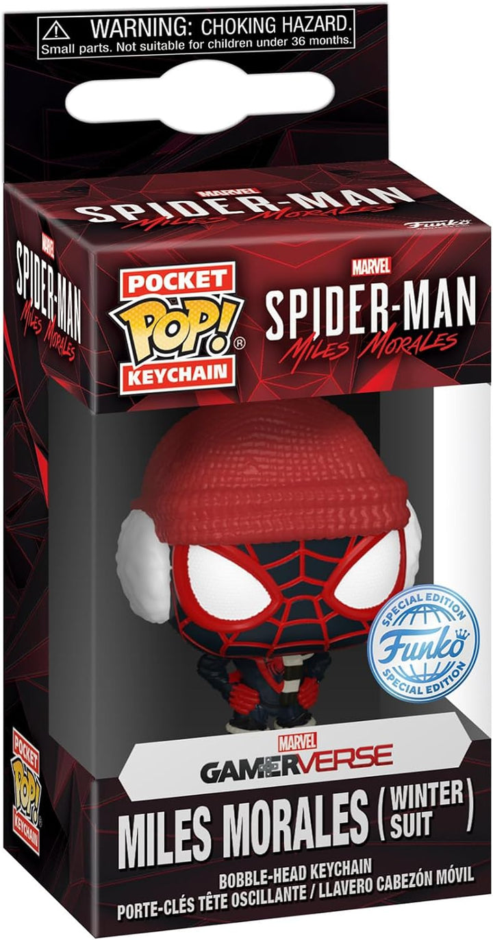 Funko POP! Keychain: Miles Morales - Winter Miles - Spider-Man - Miles Morales Winter Suit